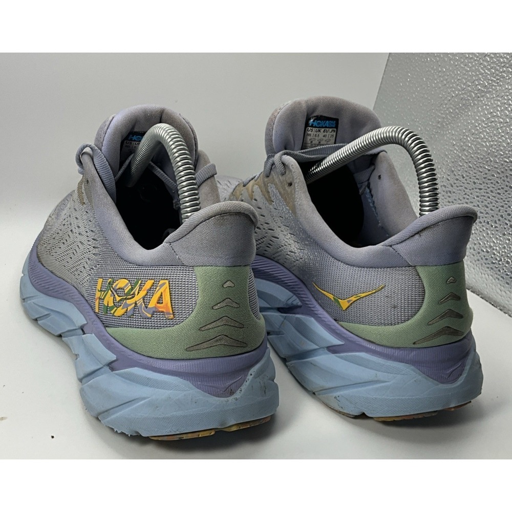 Hoka Clifton 8 Women's Running Shoes Size 8B Baby Lavender/Smoke Green - Picture 9 of 16